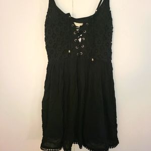 NWT! Forever 21 Black Babydoll Style Mini Dress Sz Medium